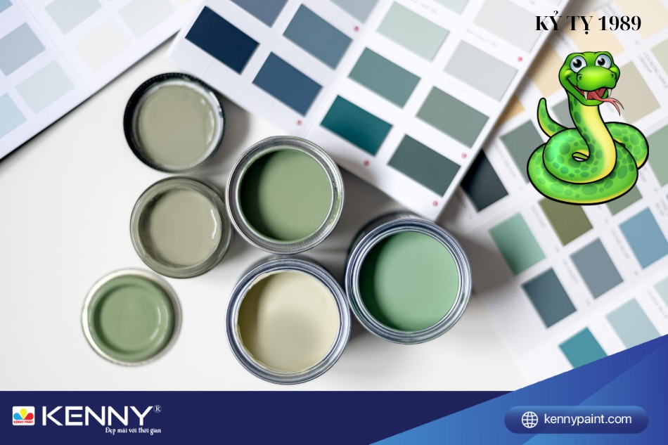 Tuổi Kỷ Tỵ 1989 nên chọn sơn nhà với các sắc thái của màu xanh mang lại tài lộc, may mắn