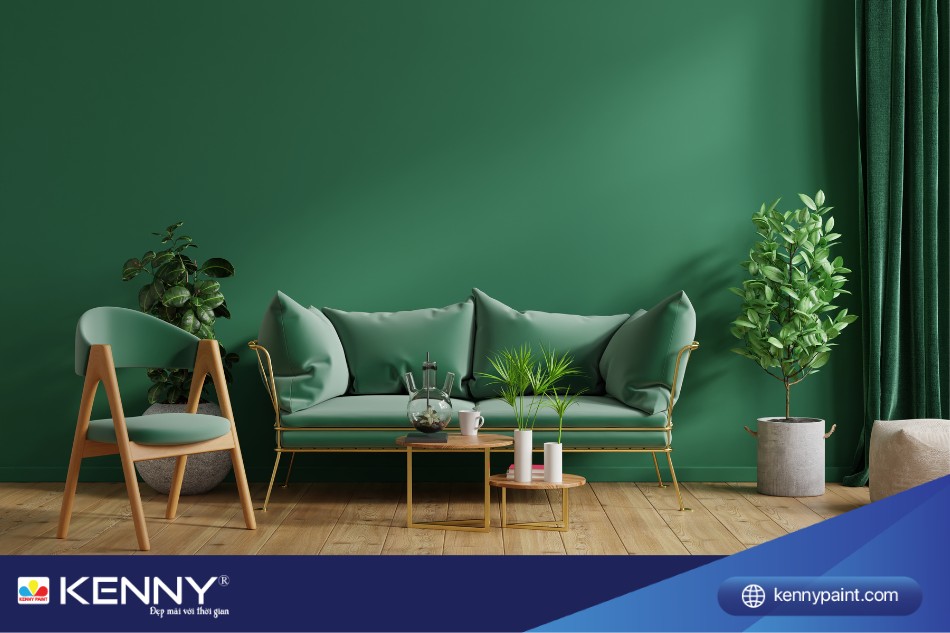 Sơn nhà màu xanh lá cây giúp gia chủ tuổi Mậu Thìn gặt hái được nhiều thành công