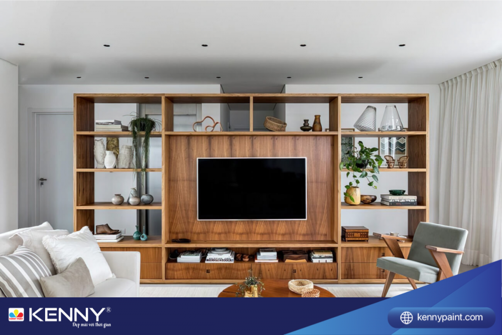 Sơn KENNY - Điểm tô ngôi nhà mơ ước vach-ngan-phong-khach-7