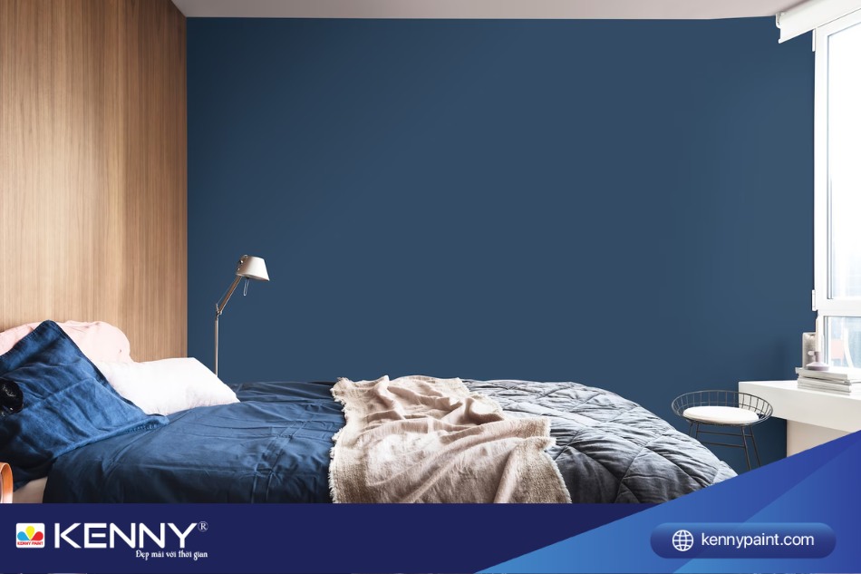 Sơn màu xanh denim có thể được dùng cho nhiều bề mặt khác nhau như tường, nội thất
