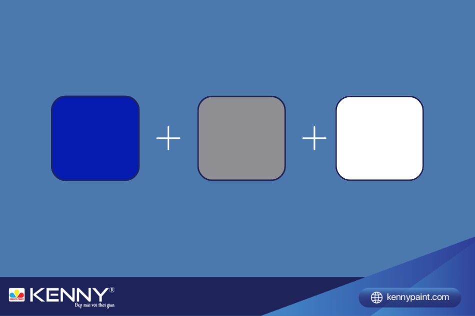 Hướng dẫn pha sơn màu xanh denim