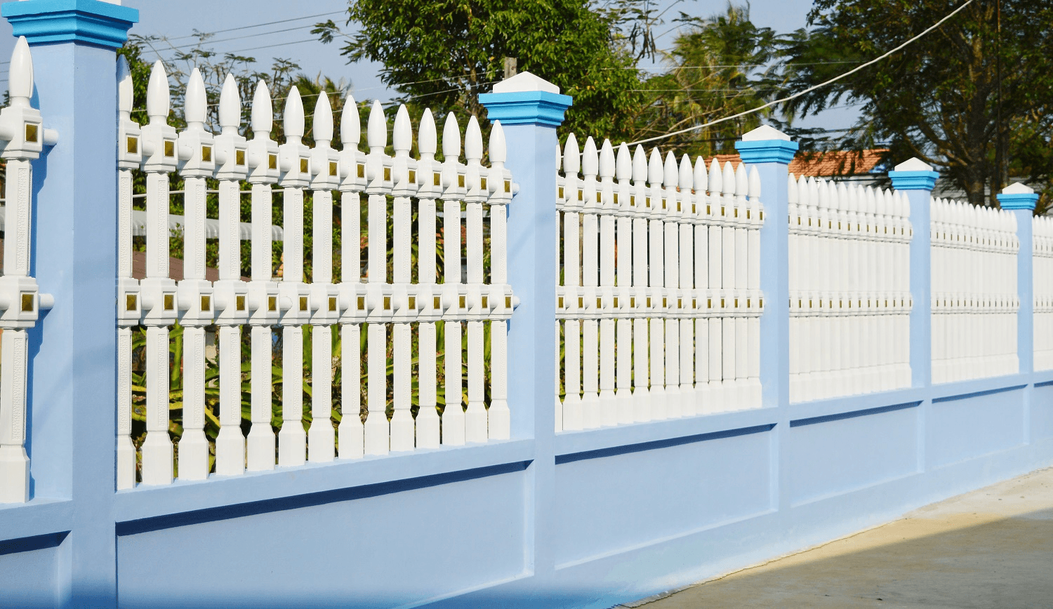 màu sơn tường rào đẹp