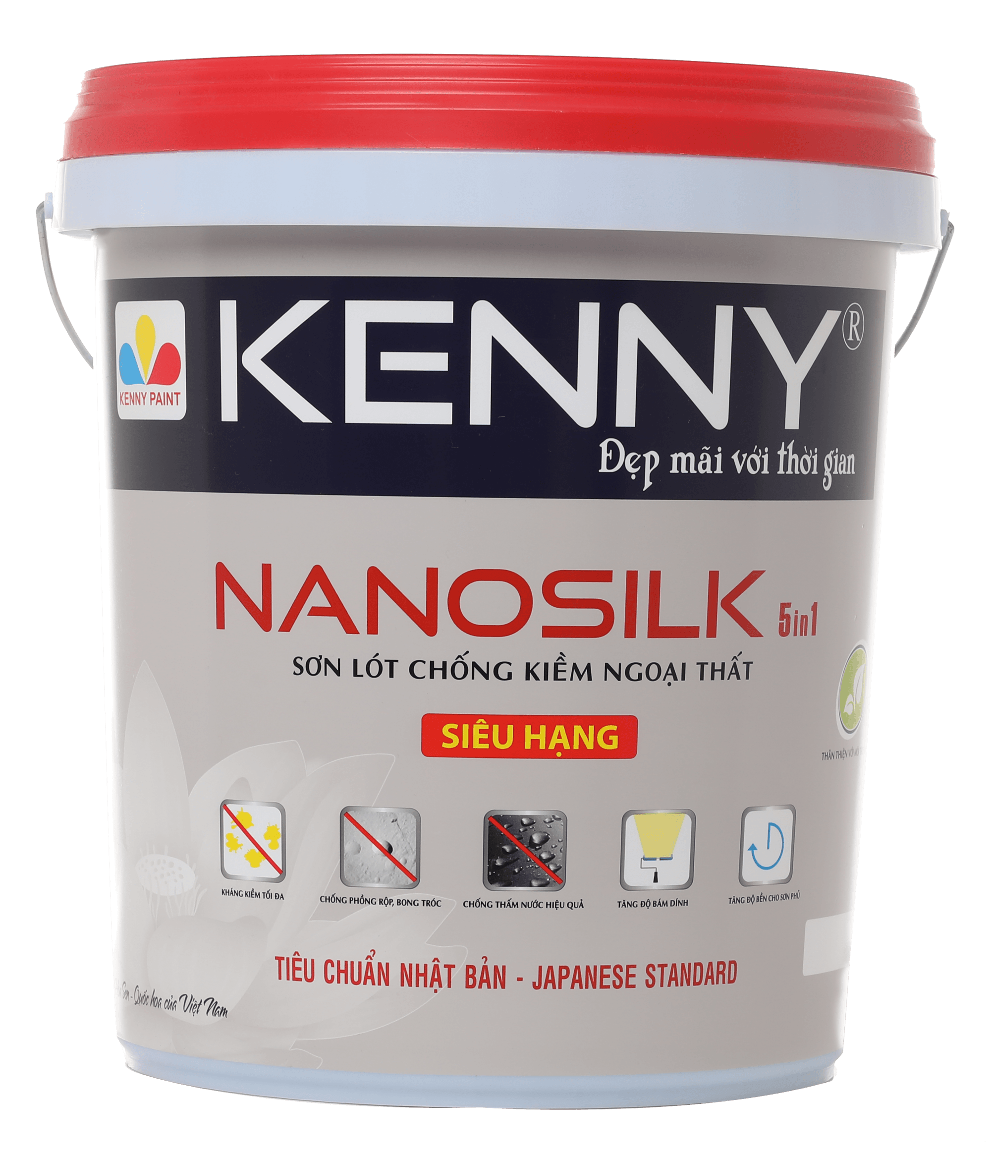 KENNY NANOSILK 5IN1: KENNY NANOSILK 5IN1 là giải pháp toàn diện cho bảo vệ và sửa chữa tường nhà. Sản phẩm này không chỉ chữa triệt để sự hư hỏng của tường, mà còn mang lại vẻ đẹp mới cho ngôi nhà của bạn.